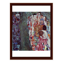 Life And Death By Klimt Gustav Postcard