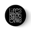 Life Balance White Button