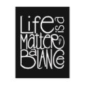 Life Balance White Postcard