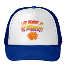 Life Begins at Retirement! Mesh Hat