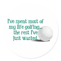 Life Golfing Sticker