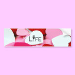 LIFE - Heart bumper stickers
