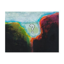 Life in the Abscess original abstract modern art Post Card