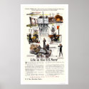 Life in the U.S. Navy posters