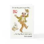 'Life in Your Years' 90th Birthday Card
