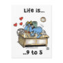 Life is 9 to 5 postcards