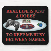 Life is a Hobby Between Games Mouse Pads