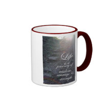 Life is a Journey quote inspirational coffee cup Mug