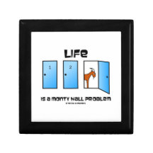 Life Is A Monty Hall Problem Three Doors One Goat Jewelry Box