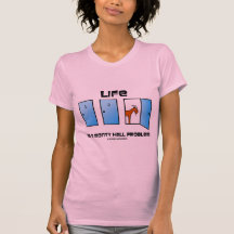 Life Is A Monty Hall Problem (Three Doors) T-shirts