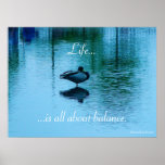 Life..., ...is all about balance poster posters