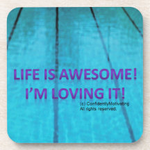 Life is Awesome Drink Coasters