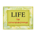 Life is awesome postcards