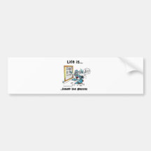 Life is Behind Glasses Bumper Stickers