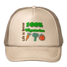 Life is Better 100 Percent Vegetarian Trucker Hat