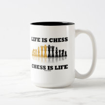 Life Is Chess Chess Is Life (Reflective Chess Set) Mug