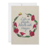 Life is Fragile Handle with  Prayer invitations