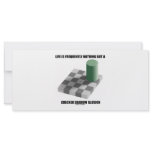 Life Is Frequently Nothing But A Chequered Shadow rack cards