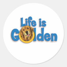 Life is Golden..Golden Retreiver Stickers