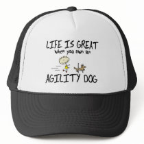 Life is Great Agility Dog Hat