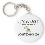 Life is Great Schutzhund Keychain