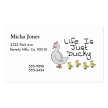 Life Is Just Ducky Business Card