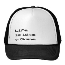 Life is lika a gamer cap trucker hats