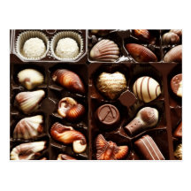 Life is like a box of chocolates sweet dessert post cards