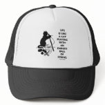 Life Is Like A Cat Playing Endless Ball String Mesh Hat