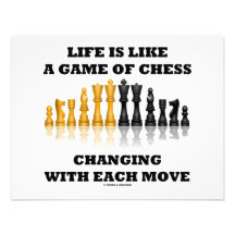 Life Is Like A Game Of Chess (Chess Attitude) Personalized Invites
