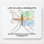 Life Is Like A Mosquito Biting When Least Expect mousepads