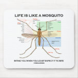 Life Is Like A Mosquito Biting You When You Least mousepads
