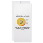 Life Is Like A Peach Eat Sweet Mesocarp Spit Out rack cards