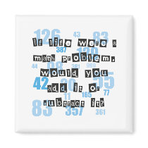 Life is like math fridge magnets