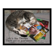 Life is like Therapy Postcard
