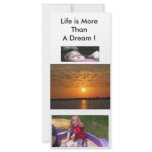 Life is More Than A Dream rack cards
