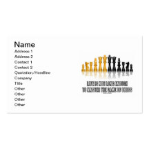 Life Is Not Long Enough To Master Game Of Chess Business Card