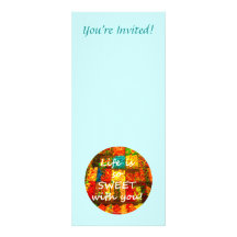 Life Is So Sweet With You Custom Announcements