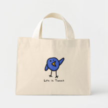 "Life is Tweet" Floral Bag