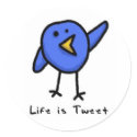 "Life is Tweet" Twitter Bird Sticker