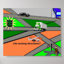 Life lacking direction? posters