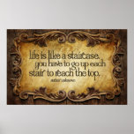 Life Like Staircase Inspirational Poster Print