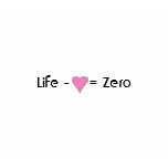 life minus love equals zero t-shirts