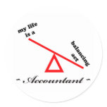 Life of an Accountant stickers