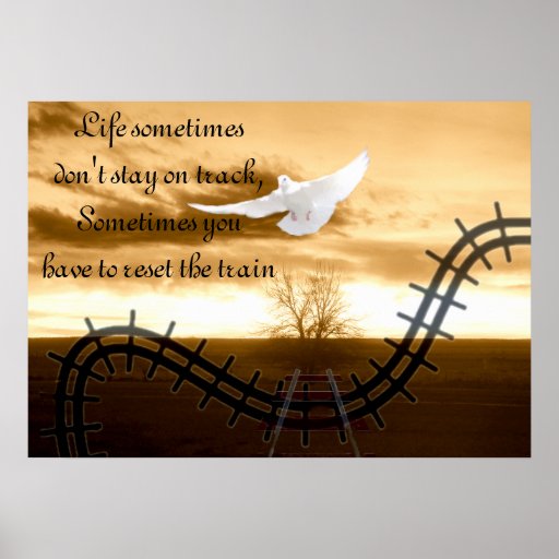 Life on track_ print