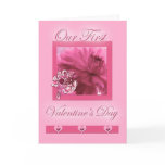 Life Partners First Valentine's Day Pink Daisy cards