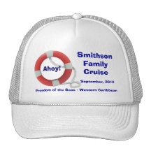 Life Ring Personalised Cruise Cap Hat