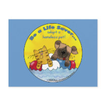 Life Saver Adopt Homeless Pets Post Cards
