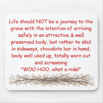 Life should NOT be a journey to the g... Mouse Mat