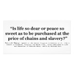 Life So Dear or Peace So Sweet Patrick Henry Quote photo cards